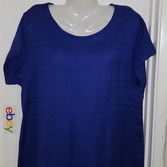 Soft surroundings dress oversized linen blend - Picture 4 of 5